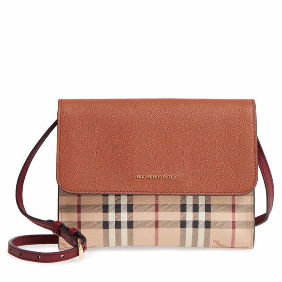 burberry check canvas crossbody bag